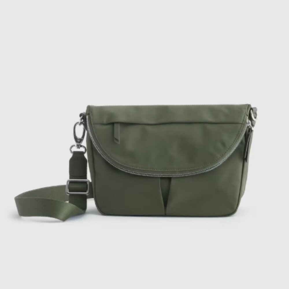 Quince Olive Green Crossbody Bag